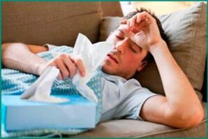 Weakened immune system in prostatitis