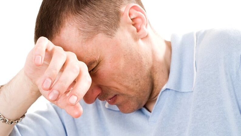 Pain in men with prostatitis