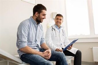 A urologist prescribes treatment for prostatitis to a patient