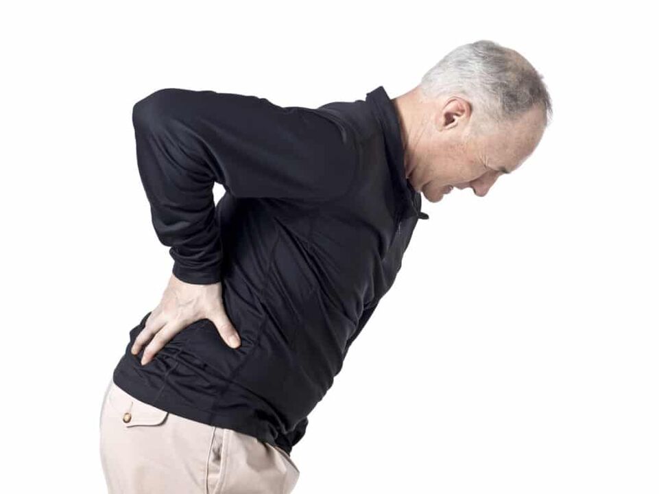 Lower back pain due to prostatitis